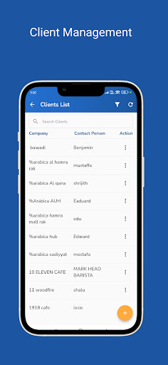 Screenshot of Employee Location tracking App