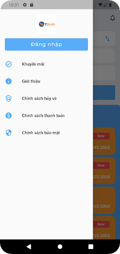 Android application TBus screenshort