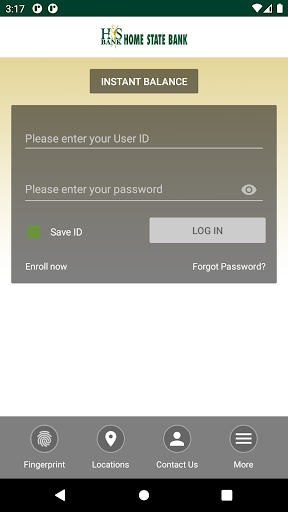 HSB Mobile Banking Screen 2