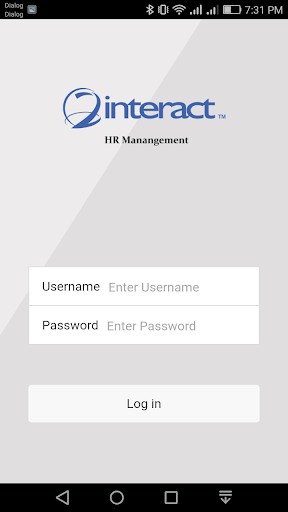 Android application Interact HRMS screenshort