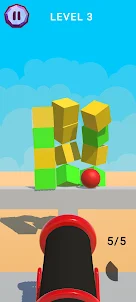 Red Ball Knock - Shooter Game