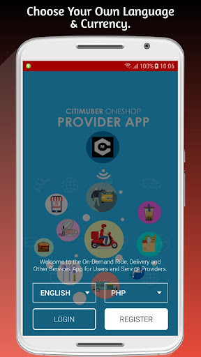 Android application CITIMUBER PROVIDER screenshort