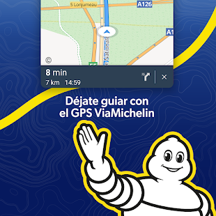 ViaMichelin GPS، الخرائط، لقطة شاشة لحركة المرور
