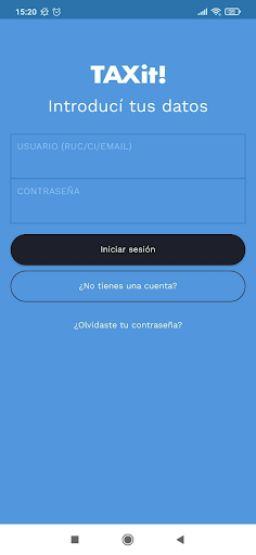 Android application TAXit! screenshort
