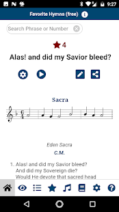 Favorite Hymns / Hymnals Screenshot