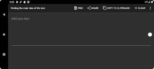 Android application Main idea finder and generator screenshort
