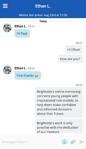 Brightside Mentoring Screen 2