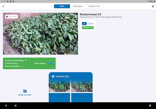 Android application dé Groen-app screenshort