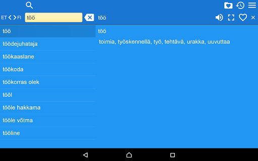 Estonian Finnish Dictionary