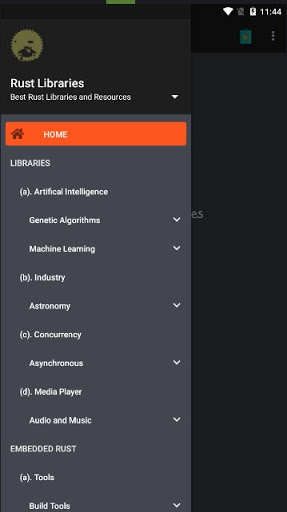 Aperçu de l'application