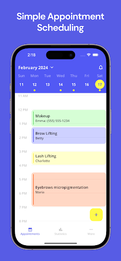 Android application SmartAgenda: Appointments + screenshort