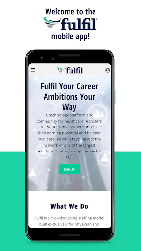 Android application Fulfil Staffing screenshort