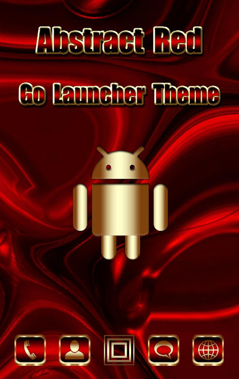 Abstract Red Go Launcher theme - v.2.4. - (Android)