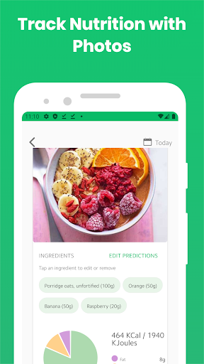 Foodzilla! Nutrition Assistant, Food Diary, Recipe - Track Nutrition By Photos screenshot 1