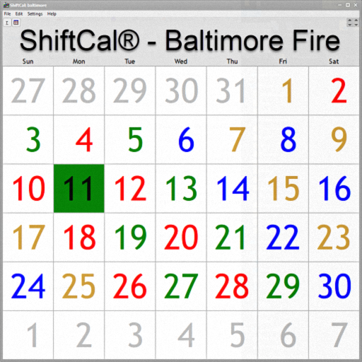 ShiftCal® for Baltimore Fire logo