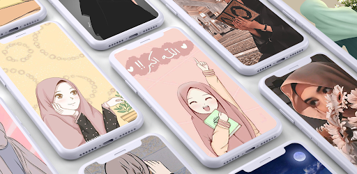 Android application Hijab Girl Wallpaper screenshort