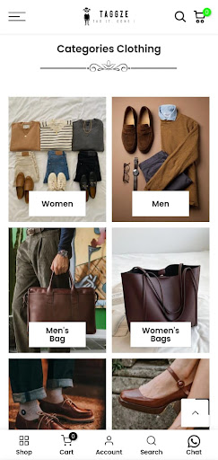 Android application Taggze: Your Style, On-the-Go! screenshort