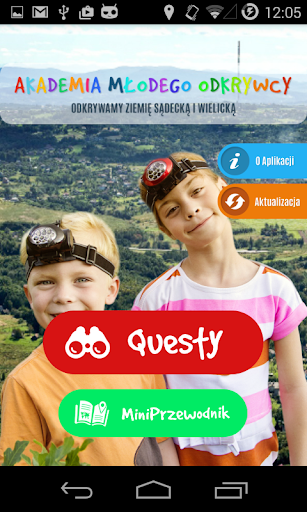 Android application Ziemia sądecka i wielicka screenshort