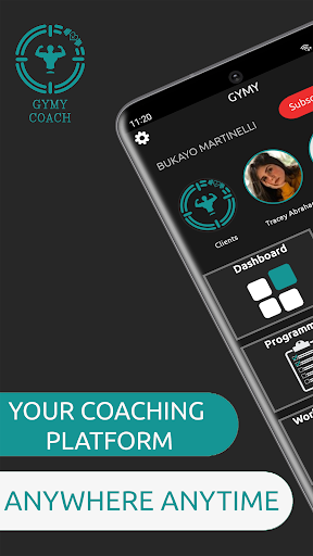 Android application GYMY For Coaches screenshort