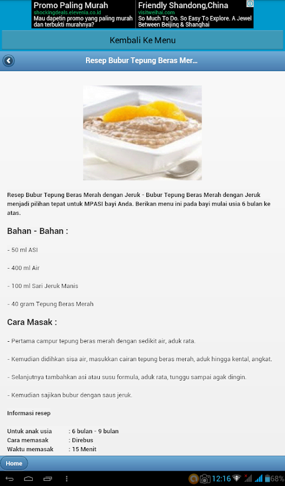 #6. Resep Makanan Bayi Sehat Gizi (Android) By: Onyx Gemstone