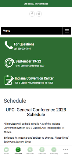 UPCI General Conference Screen 2