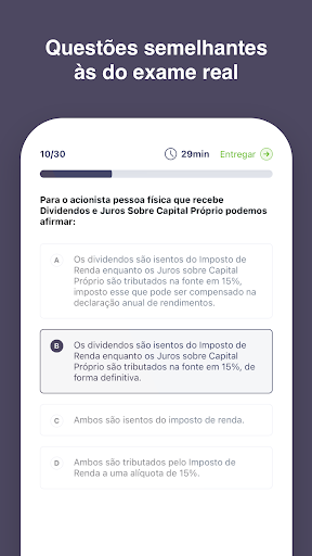 Simulados CPA Screen 2