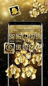 Luxury Gold Flower Theme
