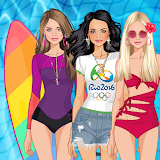 Brazil vacation dress up game icon