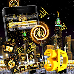 Cover Image of Download Makka Madina 3D Glass Tech Theme 1.1.1 APK