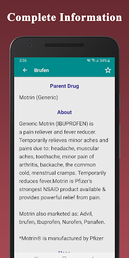 Medical Drugs Dictionary Guide Screen 3
