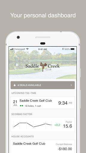 Android application Saddle Creek Golf Club screenshort