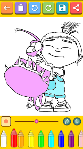 Android application MiniMini Coloring Pages screenshort