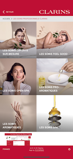 Bibliothèque SPA Clarins Screen 3