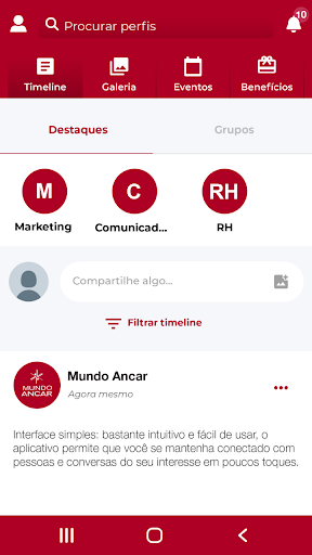 Android application Mundo Ancar screenshort