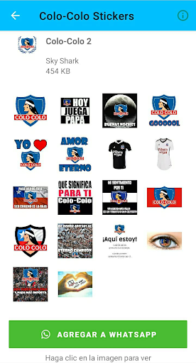 Colo-Colo Stickers Screen 2