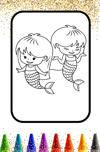 Mermaid Coloring Book Glitter - v1.0