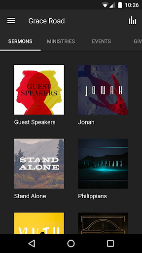 Android application Grace Road Church screenshort