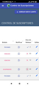 Captura 17 Control de Suscripciones android