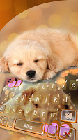 screenshot of Dynamic Sleeping Puppy Keyboard Theme