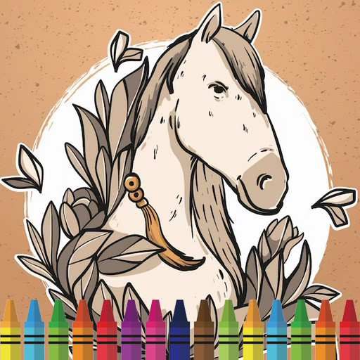 Horse Lovers Coloring Book Скачать для Windows
