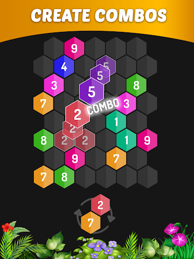 Merge Hexa - Number Puzzle