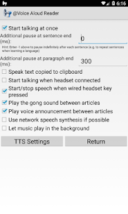 @Voice Aloud Reader (TTS) Captura de pantalla