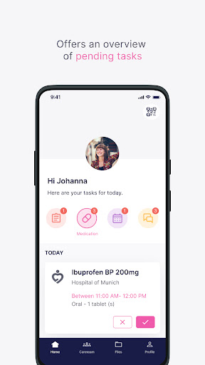 Android application myoncare screenshort