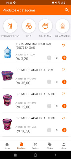 Produtos Ideal Screen 3