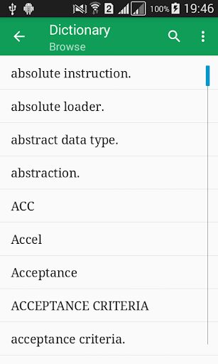 Android application Computer Science Dictionary screenshort