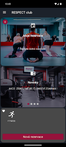 Android application RESPECT club screenshort