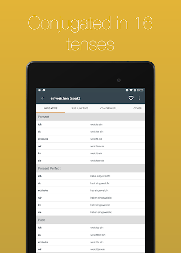 German Verb Conjugator