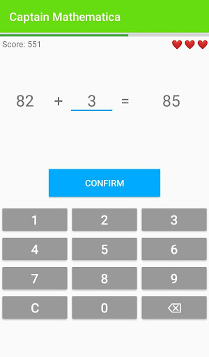 Android application Captain Mathematica screenshort