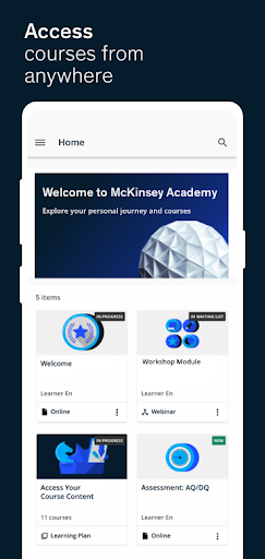 Android application McKinsey Accelerate screenshort