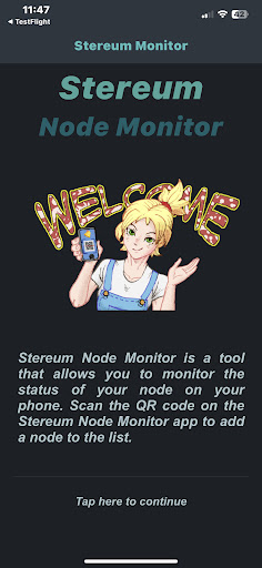 Android application Stereum Node Monitor screenshort